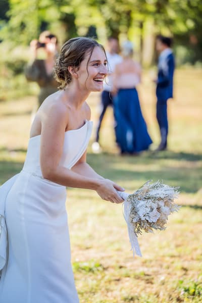 Bouquet de la mariée blanc ivoire
