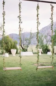 Balançoire sur le thème champêtre