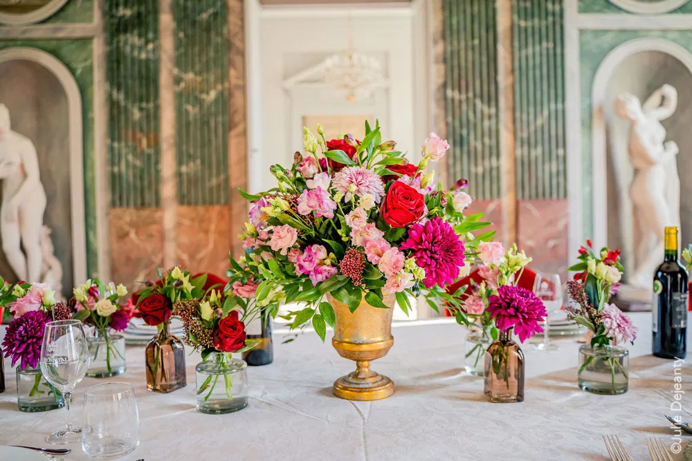 Décoration table Château de l'Hospital Serre Sauvage Bordeaux