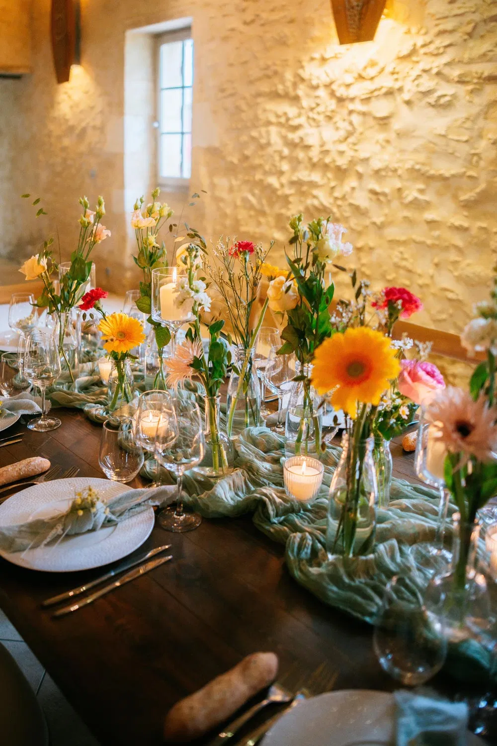 Centres de table bucoliques