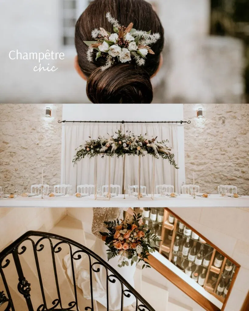 Thème mariage floral Serre Sauvage Bordeaux