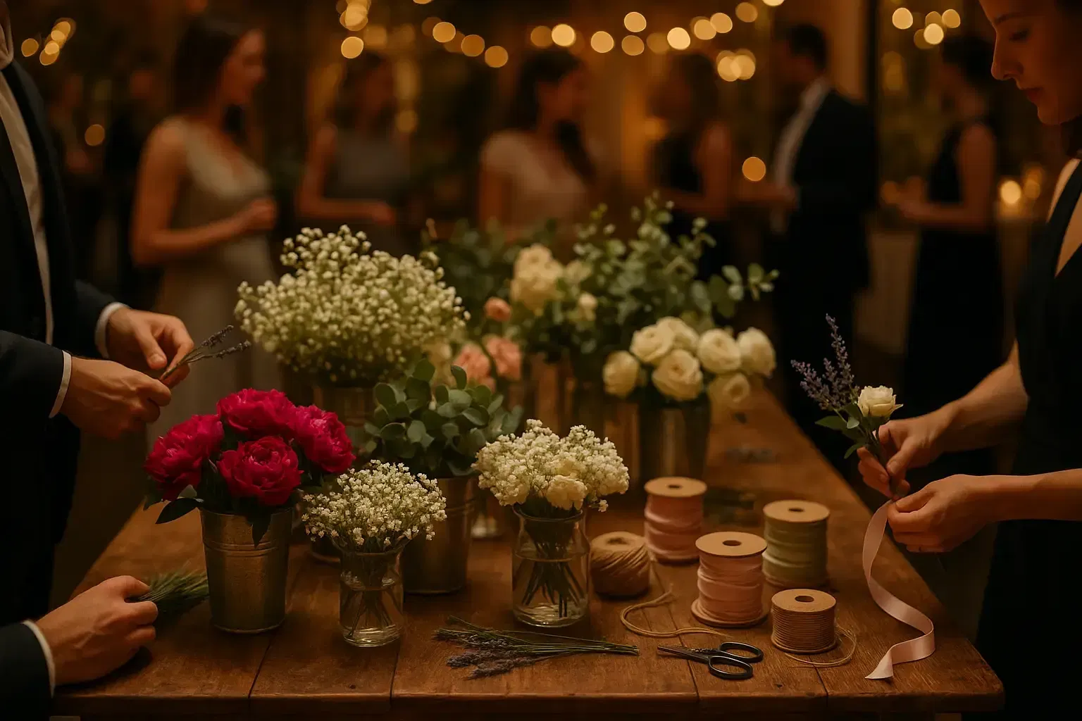 Bar à fleurs événementiel création florale Serre Sauvage Bordeaux