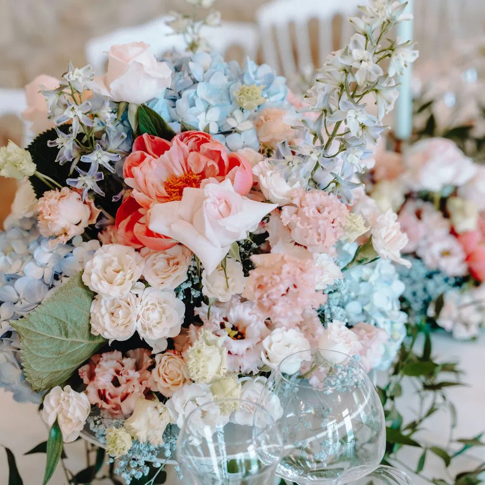 Shooting Bridgerton bouquet mariée Serre Sauvage Bordeaux